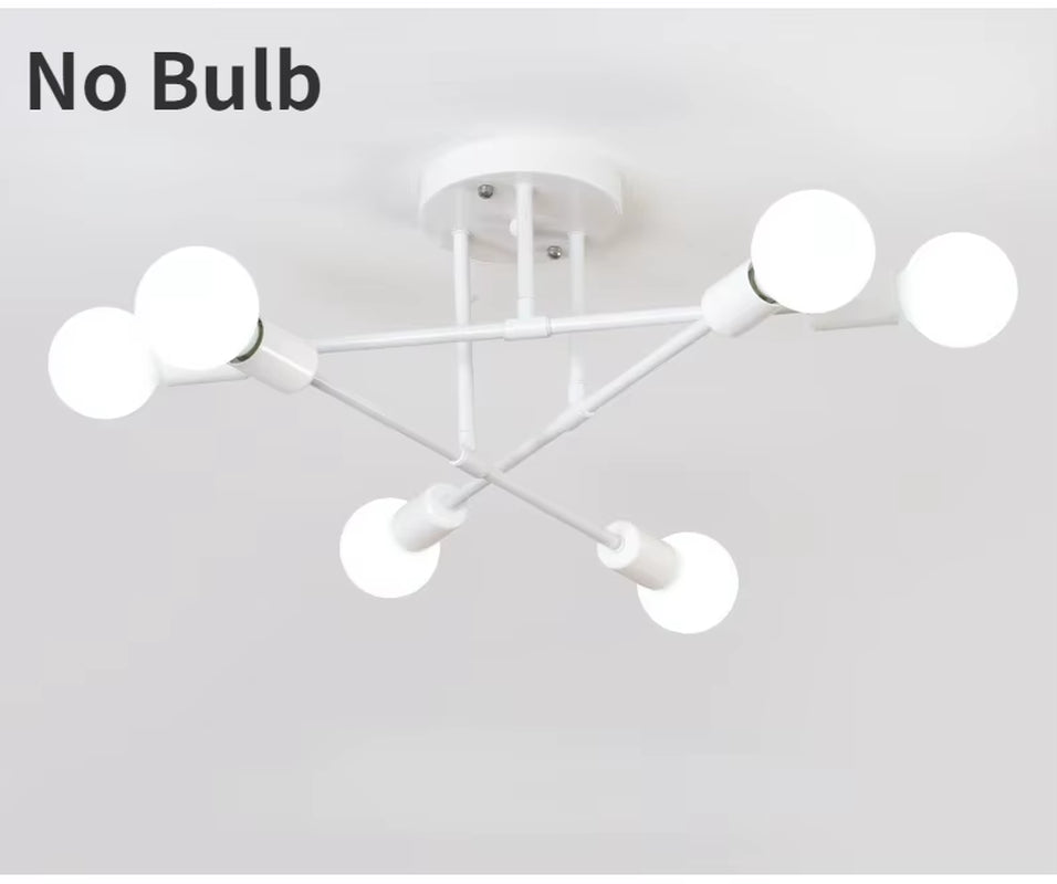 Dropshiping Modern Chandelier Simple Home Decor Lighting LED Bulbs Ceiling Lamp for Bedroom Dining Room Living Room Pendant Lamp