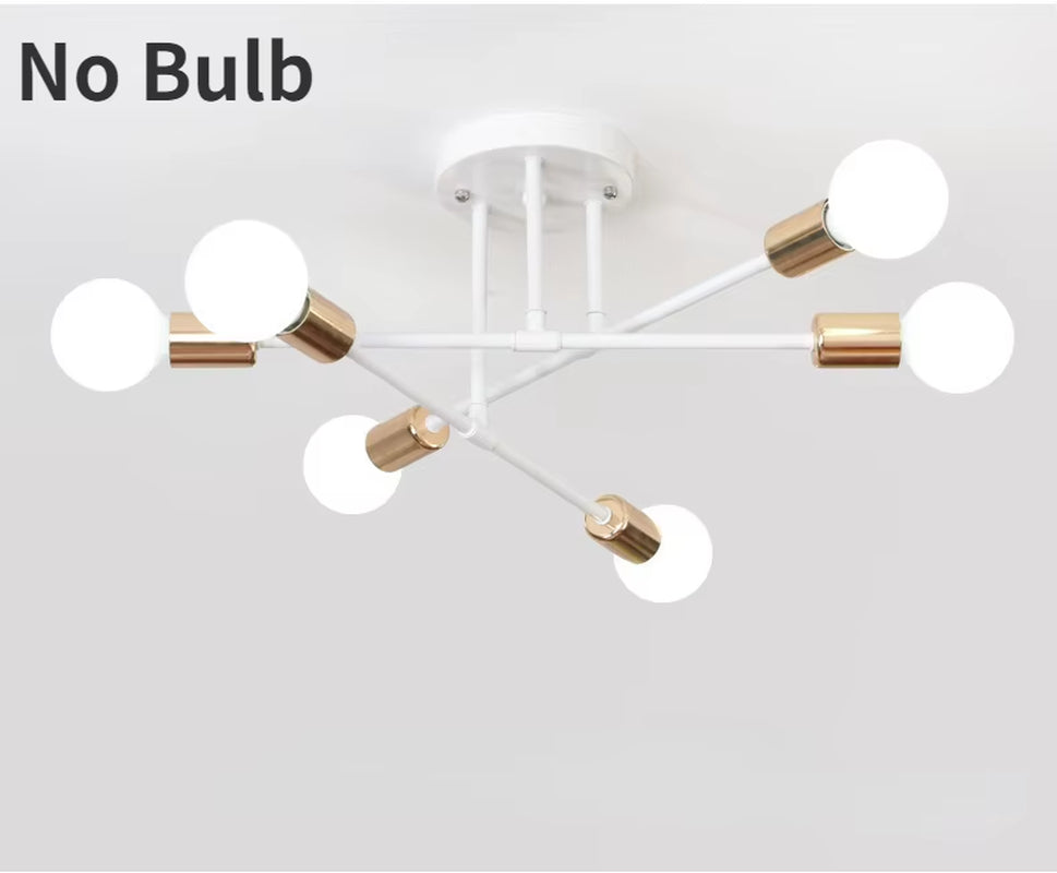 Dropshiping Modern Chandelier Simple Home Decor Lighting LED Bulbs Ceiling Lamp for Bedroom Dining Room Living Room Pendant Lamp