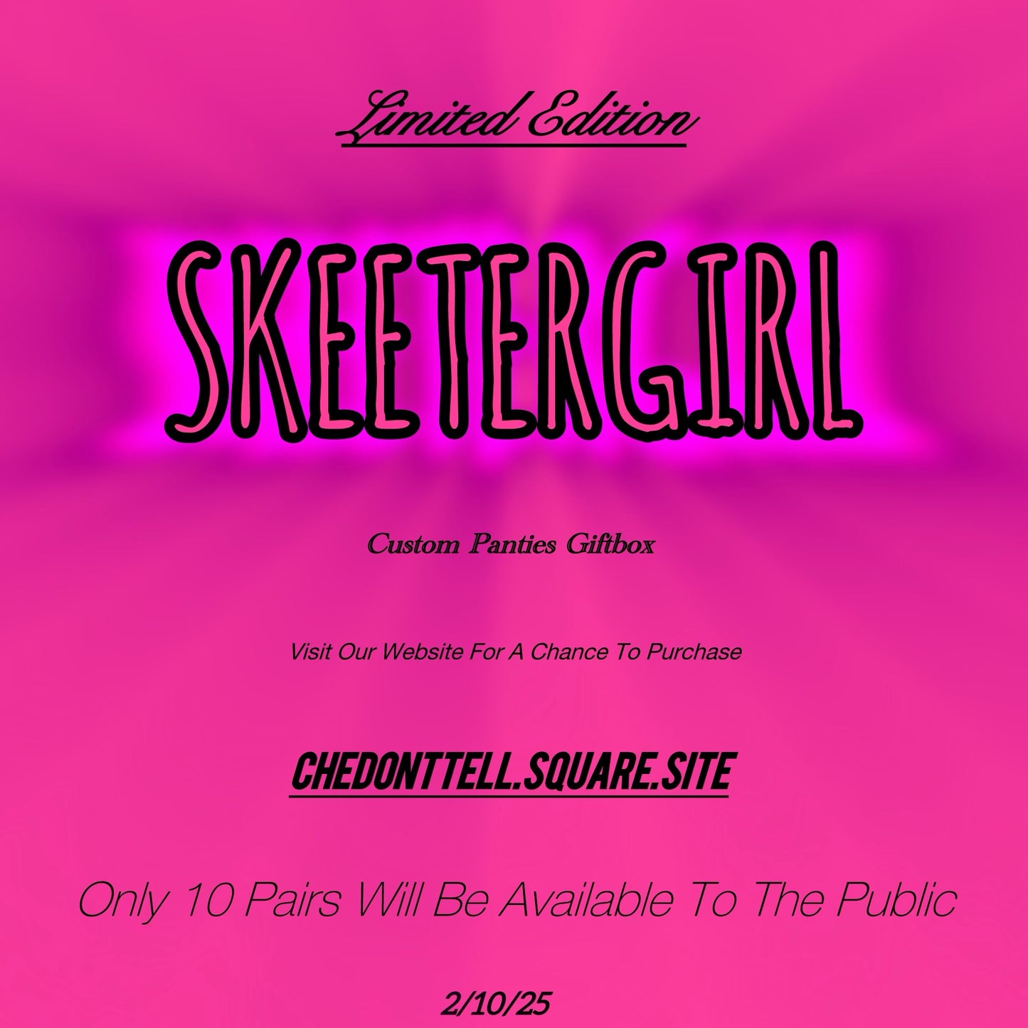 1 of 10 Custom Limited Edition SkeeterGirl Giftbox