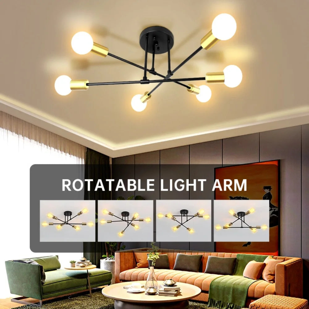 Dropshiping Modern Chandelier Simple Home Decor Lighting LED Bulbs Ceiling Lamp for Bedroom Dining Room Living Room Pendant Lamp