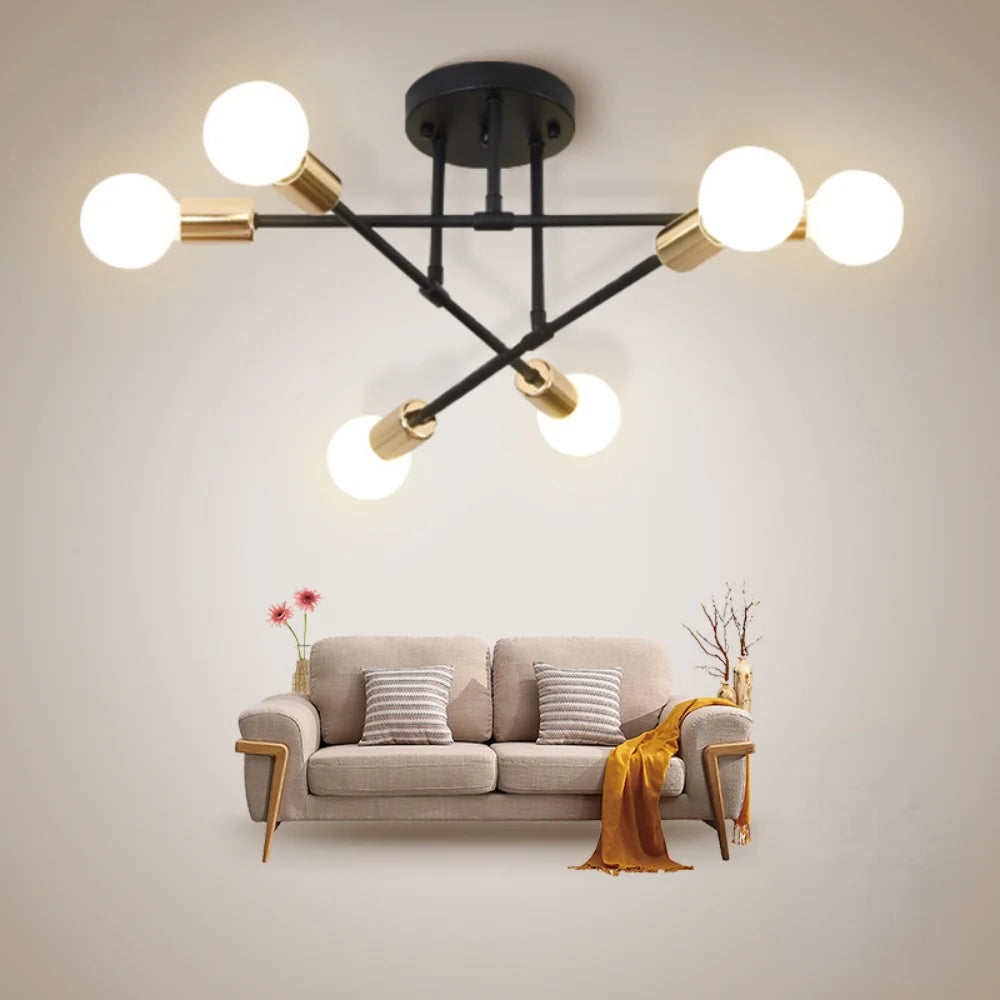 Dropshiping Modern Chandelier Simple Home Decor Lighting LED Bulbs Ceiling Lamp for Bedroom Dining Room Living Room Pendant Lamp