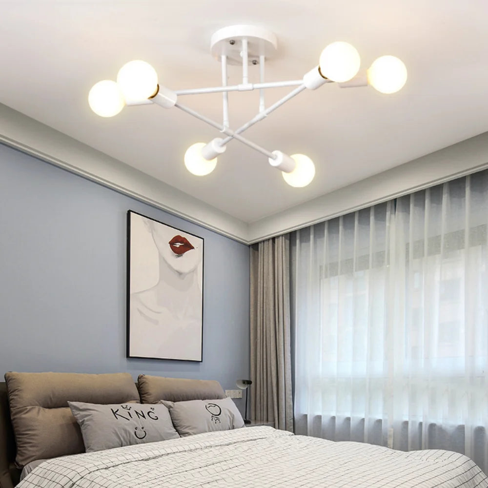 Dropshiping Modern Chandelier Simple Home Decor Lighting LED Bulbs Ceiling Lamp for Bedroom Dining Room Living Room Pendant Lamp