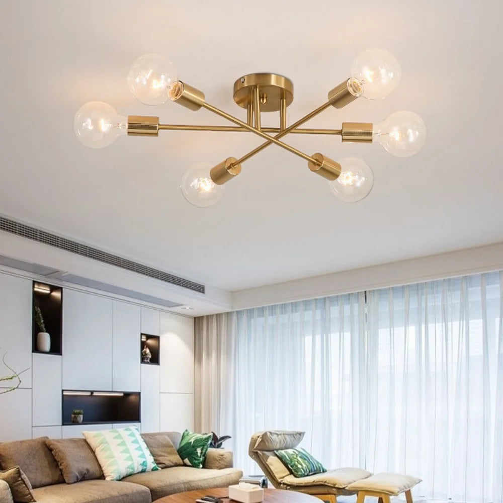 Dropshiping Modern Chandelier Simple Home Decor Lighting LED Bulbs Ceiling Lamp for Bedroom Dining Room Living Room Pendant Lamp