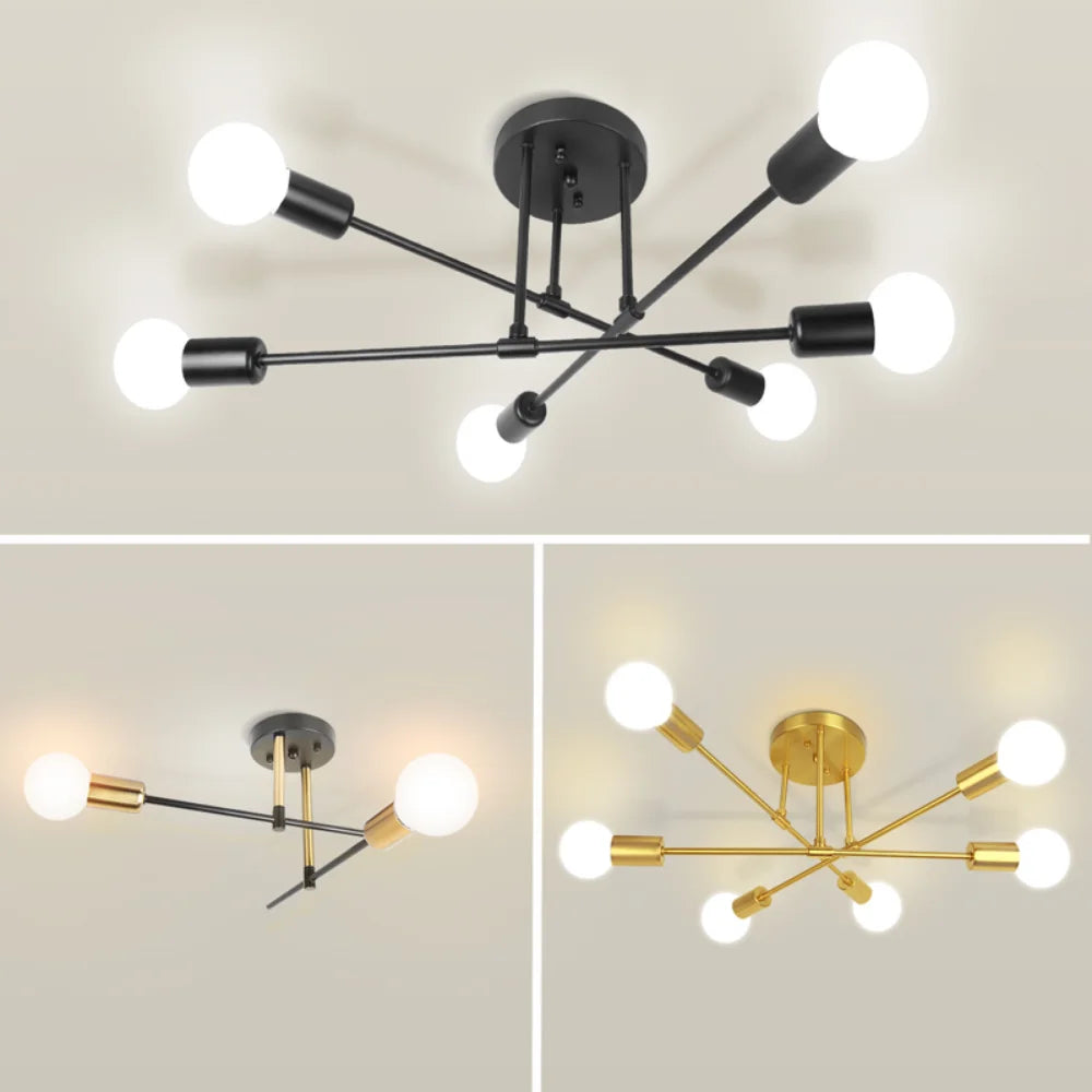 Dropshiping Modern Chandelier Simple Home Decor Lighting LED Bulbs Ceiling Lamp for Bedroom Dining Room Living Room Pendant Lamp