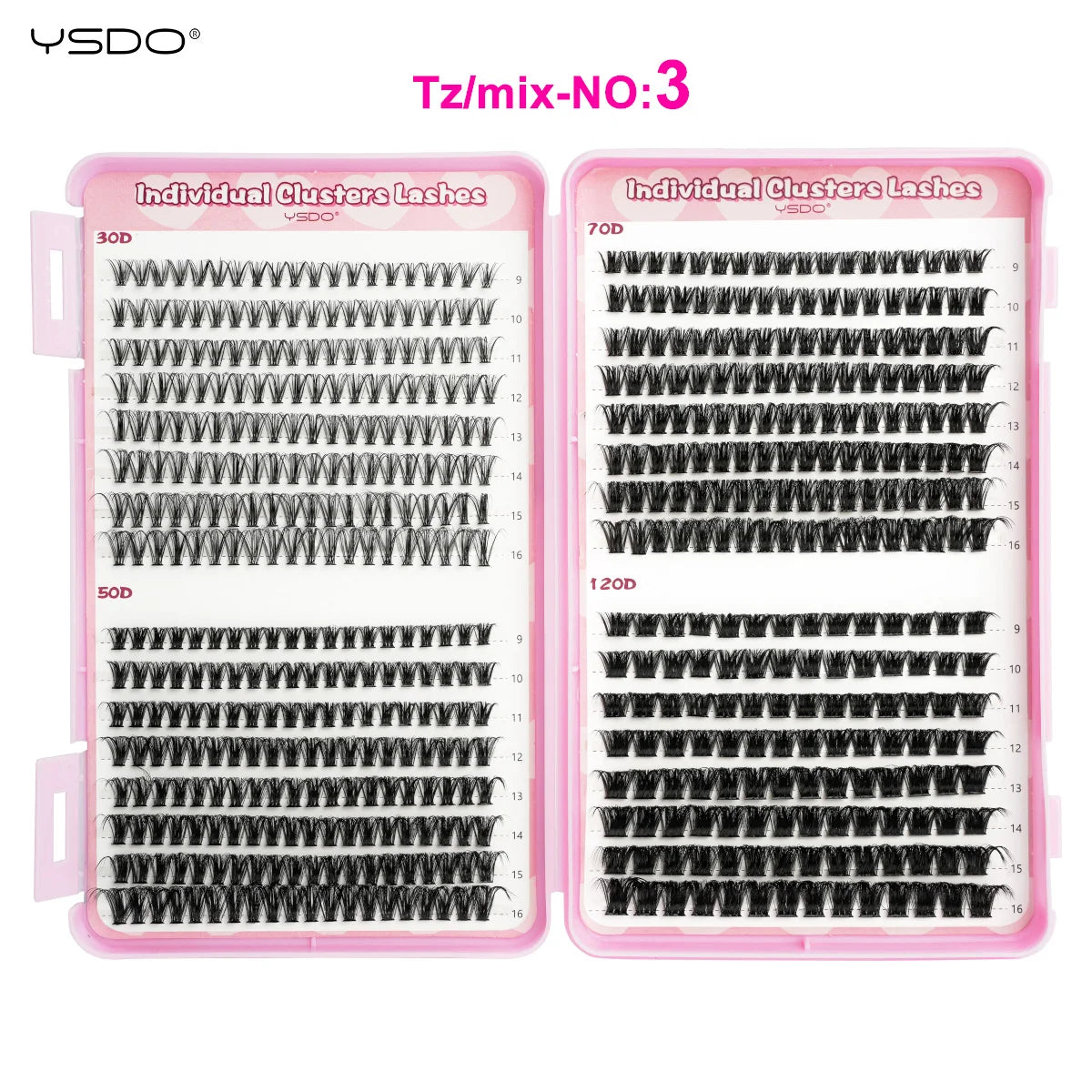 uCoolMe Fairy Manga C Curl Wet Look DIY Lashes Extension Kit - Eyelash Extensions, Eyelash Extension