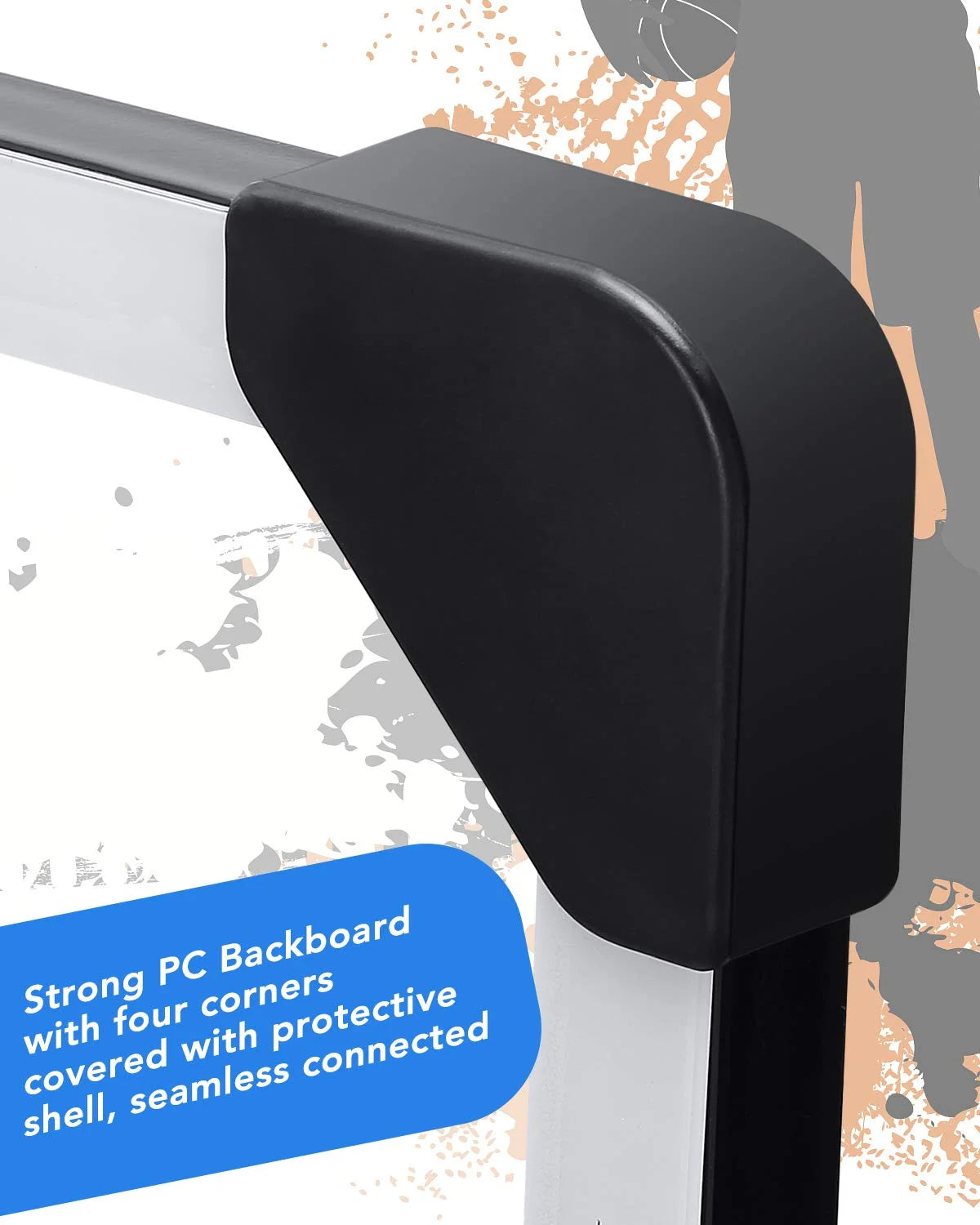 44" Basketball Backboard and Rim Combo, Wall Mounted Basketball Hoop Outdoor Indoor for Kids Adults
