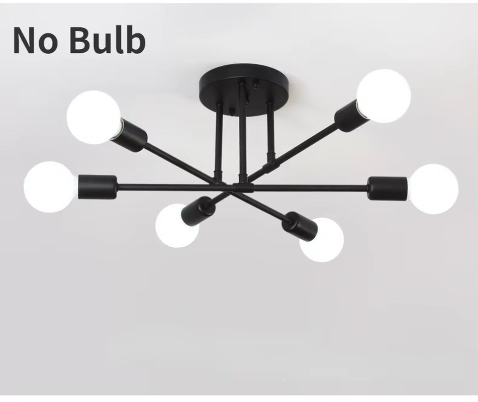 Dropshiping Modern Chandelier Simple Home Decor Lighting LED Bulbs Ceiling Lamp for Bedroom Dining Room Living Room Pendant Lamp