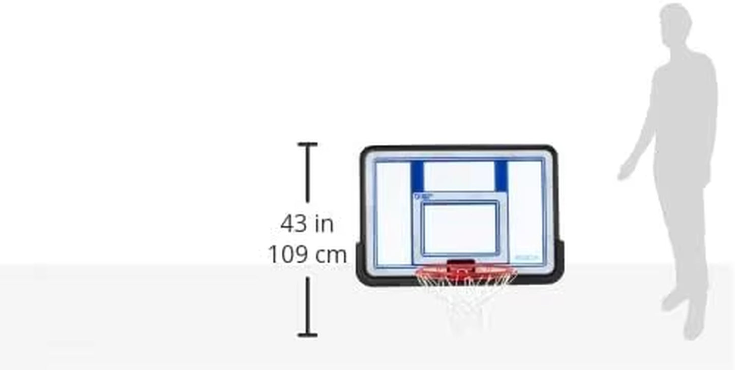 44 Inch Shatterproof Backboard and Rim Combo Kit