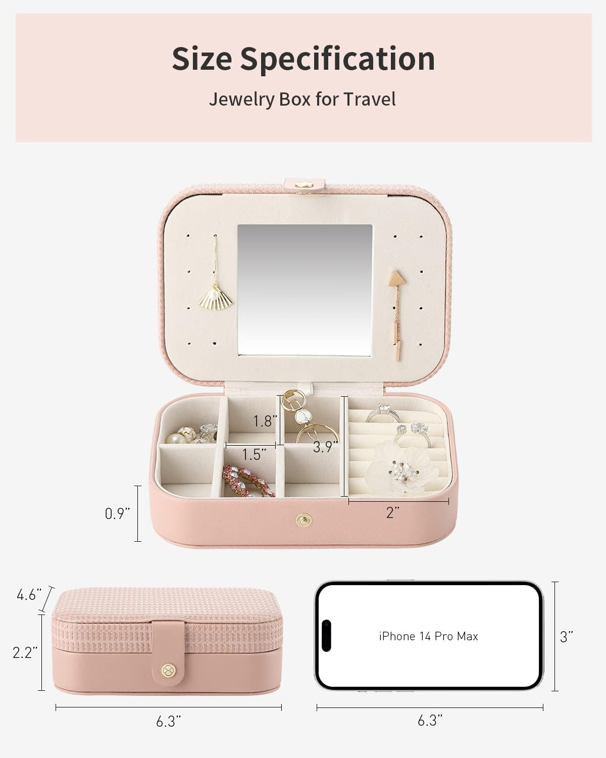 2 Layered Jewelry Travel Organizer Box