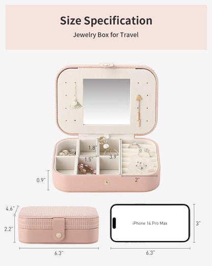 2 Layered Jewelry Travel Organizer Box