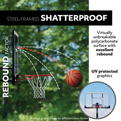 Lifetime Basketball Backboard and Rim Combo (48 Inch Polycarbonate)