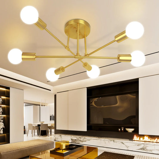 Dropshiping Modern Chandelier Simple Home Decor Lighting LED Bulbs Ceiling Lamp for Bedroom Dining Room Living Room Pendant Lamp