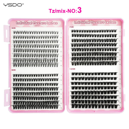 uCoolMe Fairy Manga C Curl Wet Look DIY Lashes Extension Kit - Eyelash Extensions, Eyelash Extension