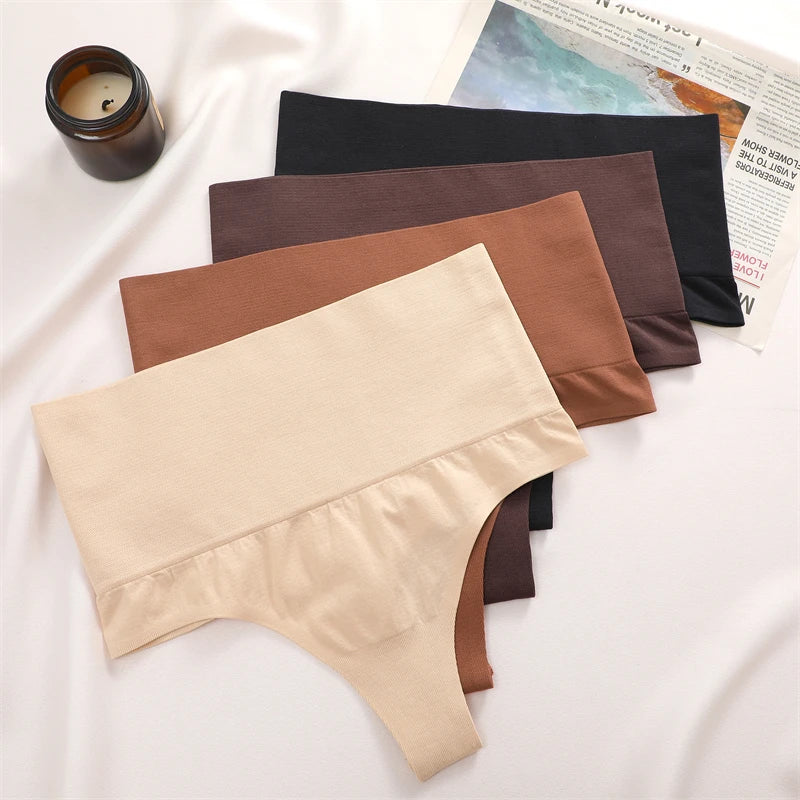 High Waist Butt Lifter Thong Panties-Tummy Control Shaping Lingerie Shapewear