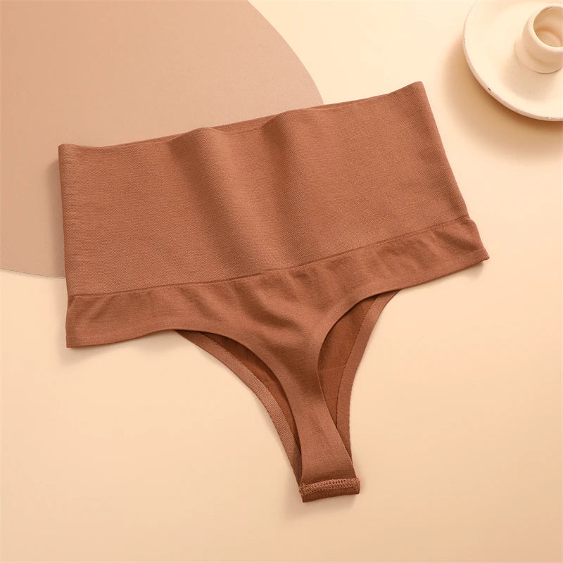 High Waist Butt Lifter Thong Panties-Tummy Control Shaping Lingerie Shapewear