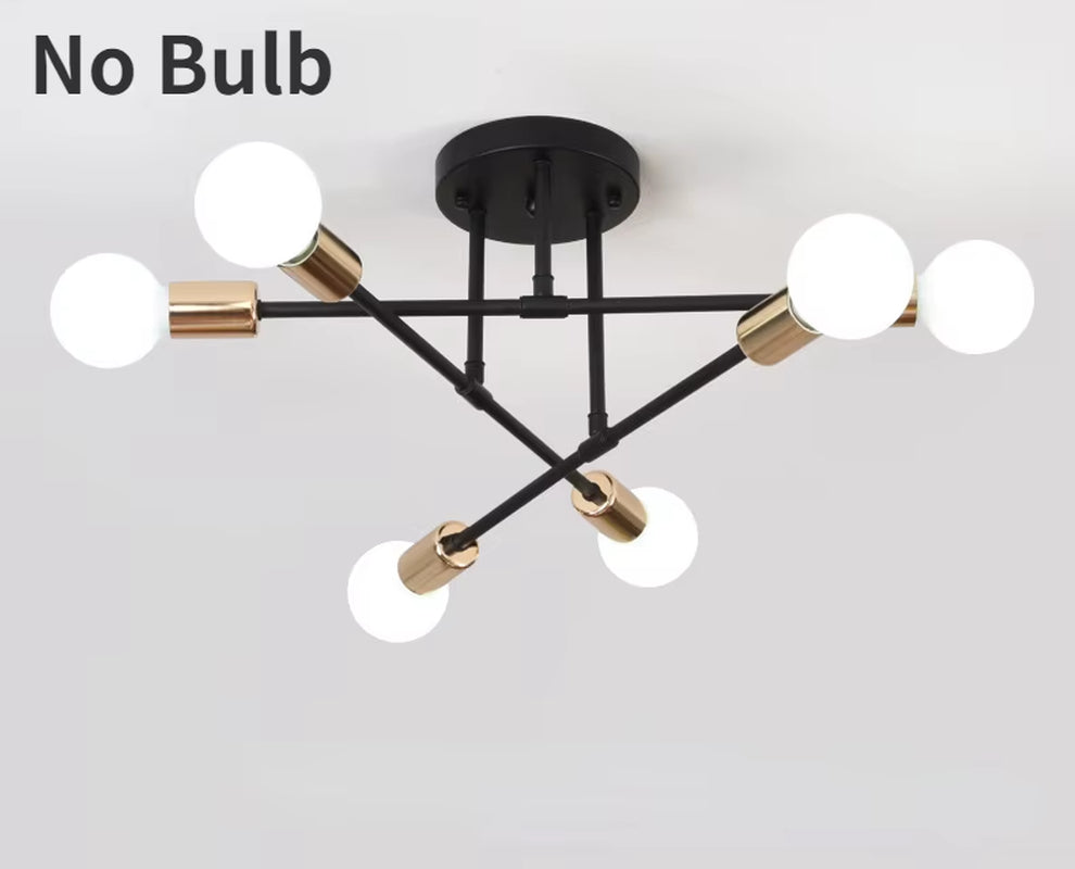 Dropshiping Modern Chandelier Simple Home Decor Lighting LED Bulbs Ceiling Lamp for Bedroom Dining Room Living Room Pendant Lamp